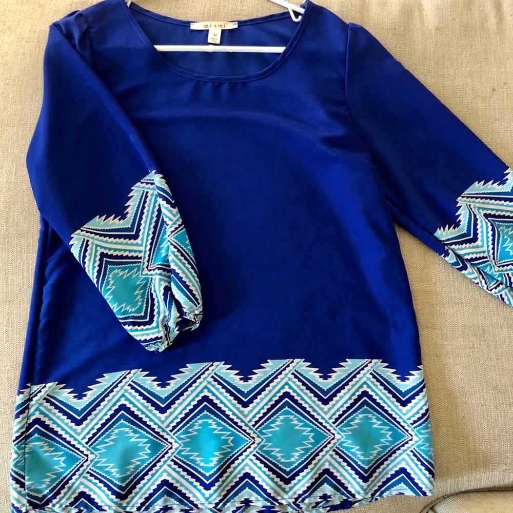 Blue Miami top